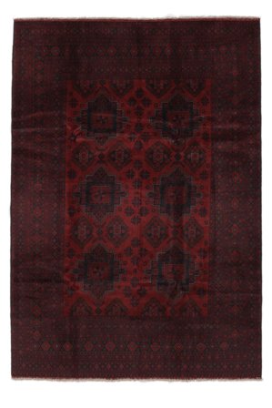 204X293 Koberec Afghán Khal Mohammadi Orientální Černá (Vlna, Afghánistán) Carpetvista
