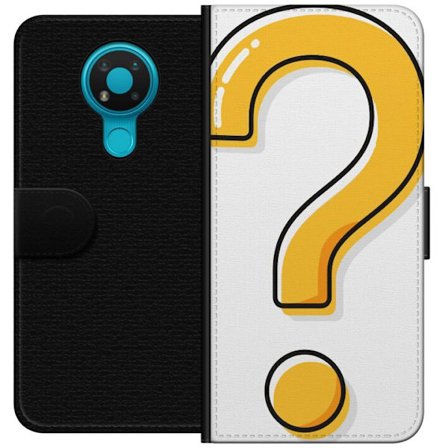 Kompatibelt Lommeboketui til Nokia 3.4 Spørsmålstegn
