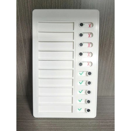 【PP】Daglig To-Do Liste Planlægningstavle Aftagelig Tjekliste til Opgaver Vægmonteret Memotavle Plastiktavle Multifunktionel