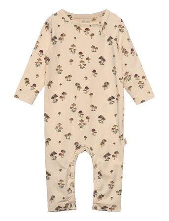 Jumpsuit L/S Printed Cream Petit Piao