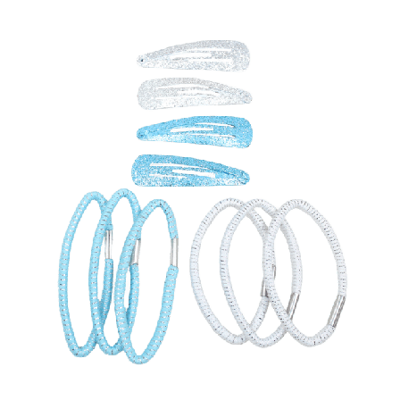 Complement Kids Hårspännen Och Hårsnoddar Med Glitter Accessoarer Unisex #74CCC7