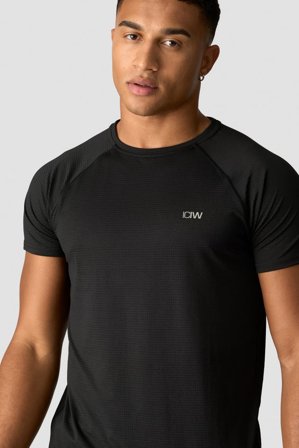 ICANIWILL - Training Mesh T-shirt Men Black - Herre - ICIW