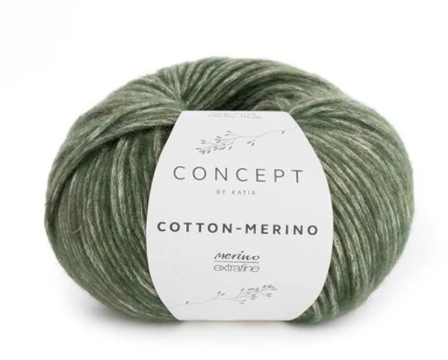Katia Cotton-Merino Lys-Grønn 122, 50g