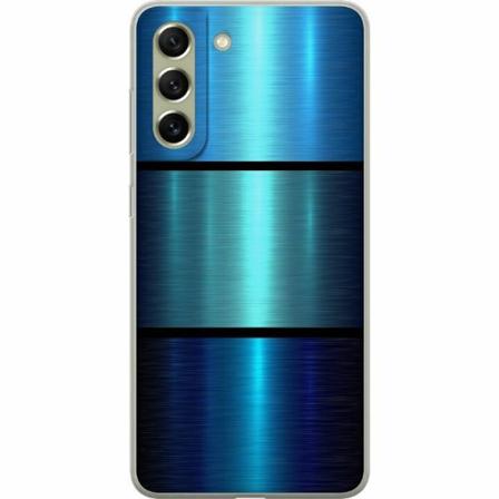 Samsung Galaxy S21 Fe 5g Genomskinligt Skal Blue Metallic Stri