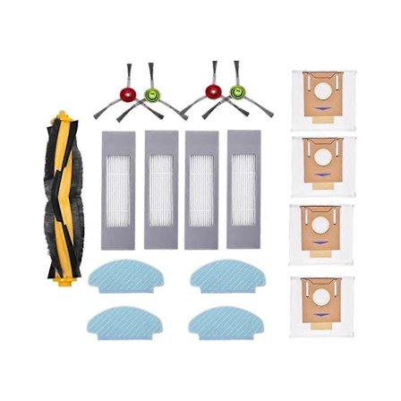 Til DEEBOT N10 N10 PLUS Robotstøvsuger Hovedbørste Sidebørste Hepa Filter Moppeklud Støvpose