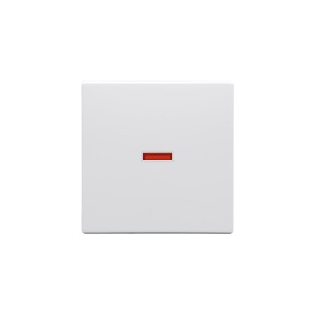 ABB 1789-84 Enkelvippa 1-vägs, röd lins Vit, Strömbrytare & vägguttag