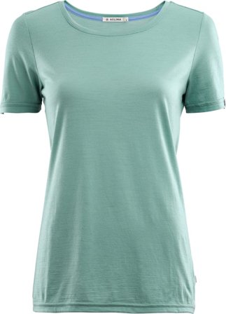 Aclima LightWool T-shirt Women Women short-sleeved sweaters Green L