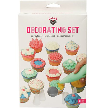 CACAS Sprøytesett i Silikon 6 Deler
