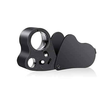 LED-lupe for gullsmed, 30x 60x 90x Bærbar øye-belyst lupe forstørrelsesglass med LED-lys for håndverk, smykker, mynter, edelstener, frimerker