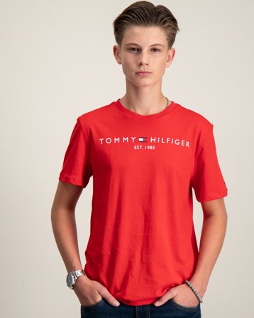 Tommy Hilfiger ESSENTIAL TEE S/S Rot T-Shirts Jungen - Kids Brand Store