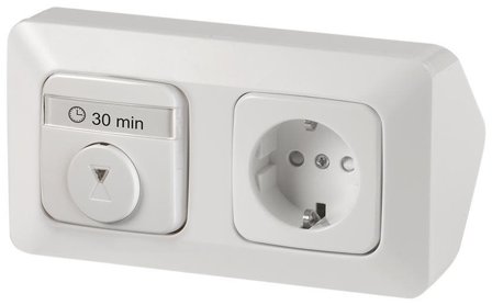 ABB 2TKA00001740 Timerkit 2-fack, hörnbox, utanpåliggande, Strömbrytare & vägguttag