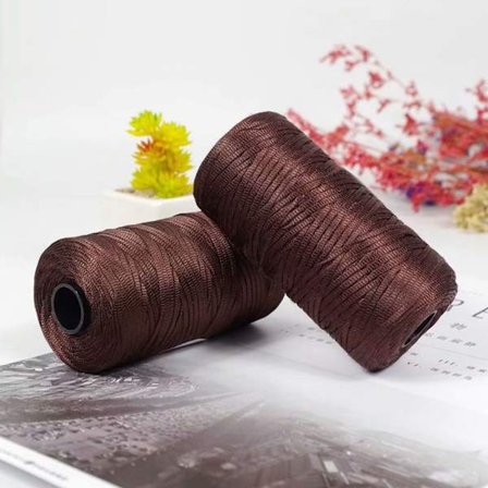 Silketråd flettet heklegarn 4 4