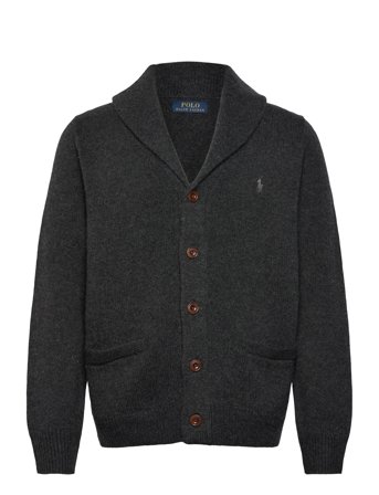 Polo Ralph Lauren Wool-Cashmere Shawl-Collar Cardigan - Grey - M