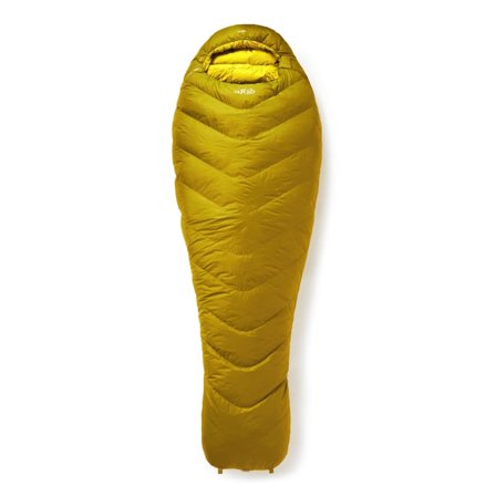 Rab Neutrino 800 Left Zip down sleeping bags Yellow Left Zip