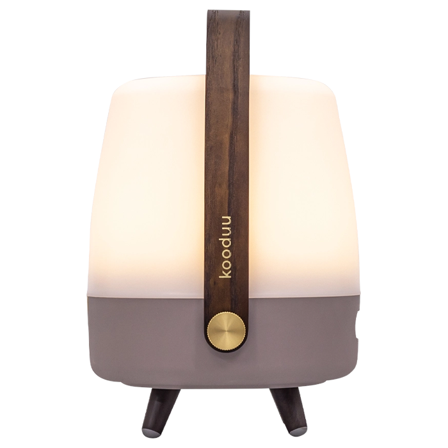 Kooduu Lite-up Play Mini Earth oppladbar lampe med JBL-høyttaler