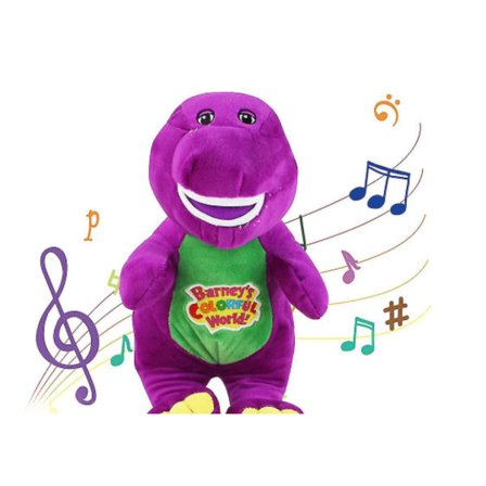 Syngende Barney leketøy lilla dinosaur dukke jeg elsker deg Barney Benny bamse leketøy for barn