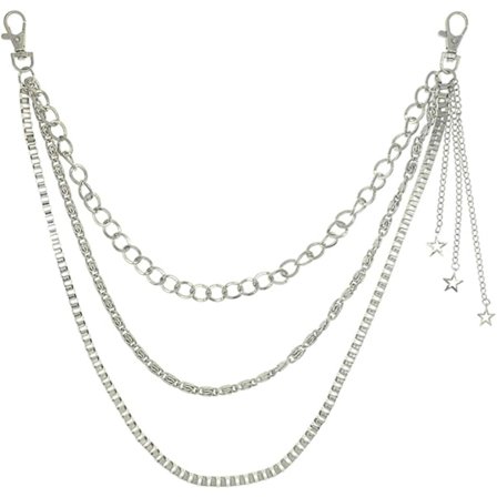 pc lommebokkjede midjekjede med stjerneanheng trippel stil kjede