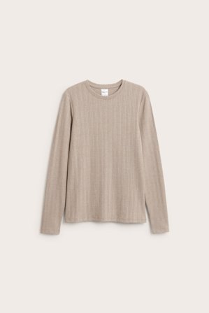 Kappahl | Pyjamastopp Melerad beige L | Melerad beige