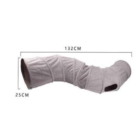 Kattetunnel for innekatter Sammenleggbare katteleker GRÅ