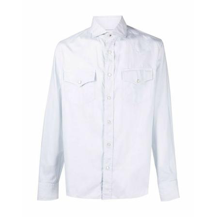 Brunello Cucinelli Pockets Hvid, Herre Skjorter