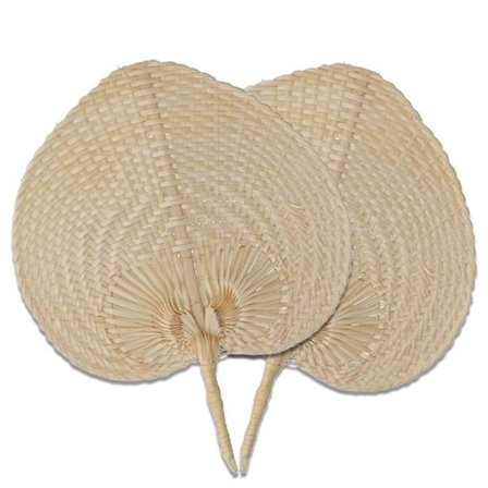 2 bambufläktar 37 x 30 cm