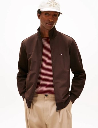 Tommy Hilfiger Essential Intechno Mix Zip Thru - Brown - L