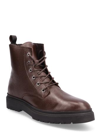 Biatempo Lace Up Boot Gravado Brown Bianco