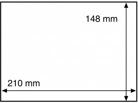 Leuchtturm Lommer til A5-karton - 210x148 mm - Pakke med 50 stk.