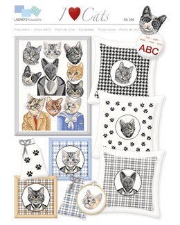 Korsstingsmønster Katte - Lindner's Kreuzstiche