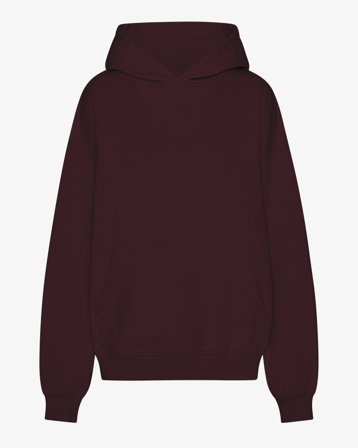 Organic Oversized Hood - Oxblood Red 2XL