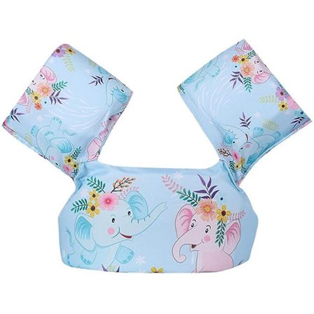 Svømmevest til småbørn til svømmetræning, svømmevest til piger og drenge med armvinger til vandpytter, pool, strand og sø