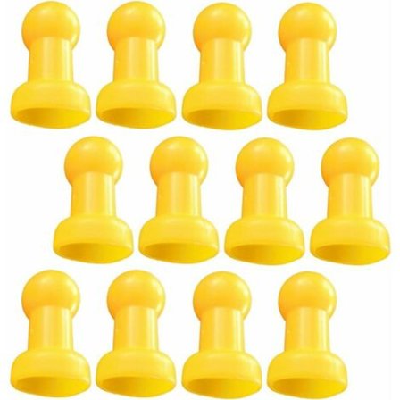 12 x Trampolinlock Postlock Trampolintillbehör 8x5cm Gul