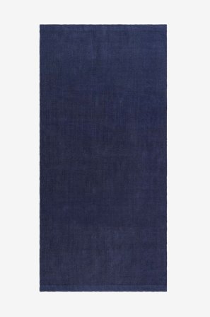 KM Home - Kludetæppe Hemse - Blå - Bomulds- & kludetæpper - 75X250 - Fra Homeroom