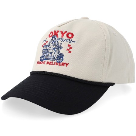 Yapan - Beige adjustable Cap - Tokyo Sushi Delivery Rope Golfer Stone/Black Adjustable @ Hatstore