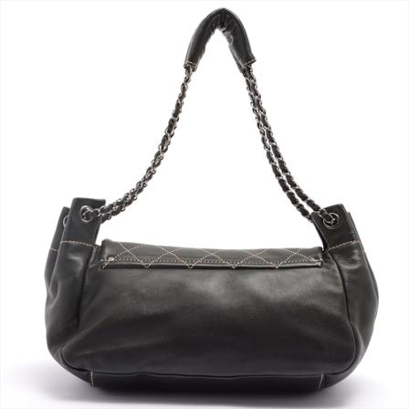 Chanel Vintage Pre-owned Shoulder Taske Sort, Dame Vintage Tasker, Størrelse: ONE Size