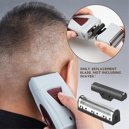 3 Sæt Klipperblad kompatibelt med Kemei Km-1102 Klipper Elektrisk Barbermaskine Dele Net Sølv