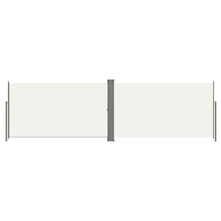Vidaxl Infällbar Sidomarkis 180x600 Cm Gräddvit Creme