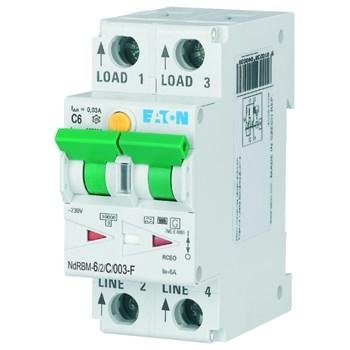 Eaton Jordfeilautomat 6A C Type-F xDigital NdRBM-6/2/C/003-F-OL