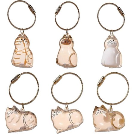 Kattehår Nøglering, Kattehår Opbevaringsflaske Nøglering, Kæledyrs Pels Souvenir, Søde Kæledyrs Mindegaver