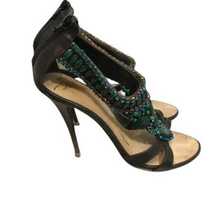 Giuseppe Zanotti Pre-owned Pre-owned Læder heels Grøn, Dame Vintage Sko, Størrelse: 36 EU