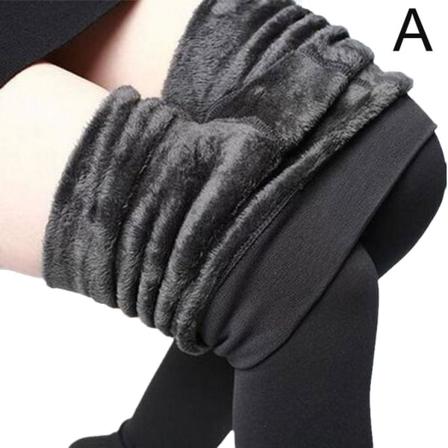 Kvinnor Vinter Tjock Varm Mjuk Fleece Fodrad Thermal Stretchy Leggi