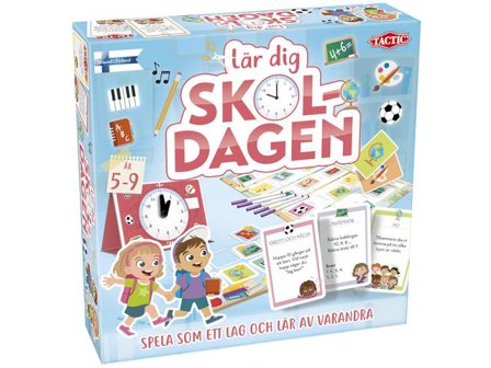 TACTIC Spel Lär dig skoldagen - Lyreco - Skola och förskola - Lekmaterial - Spel - Från 5 - 6 år