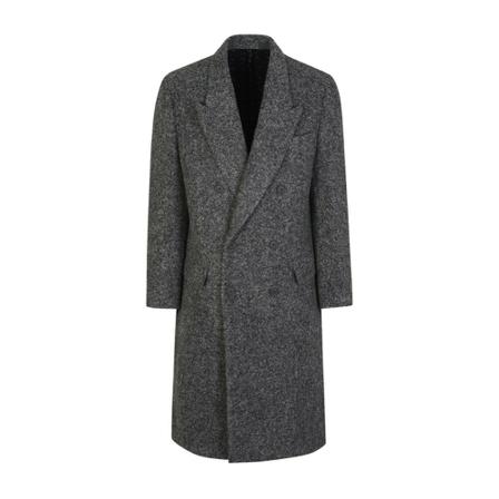 Fendi, Grey Alpaca Coat Szary, Mężczyzna, Rozmiar: L