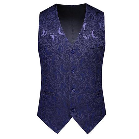 Herrar Västar Slim Fit Män Paisley Väst Kostym