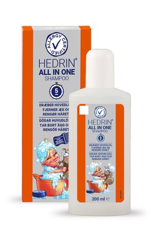 Hedrin All in One Shampoo mod lus 200 ml, Hår, Shampoo, Luseshampoo