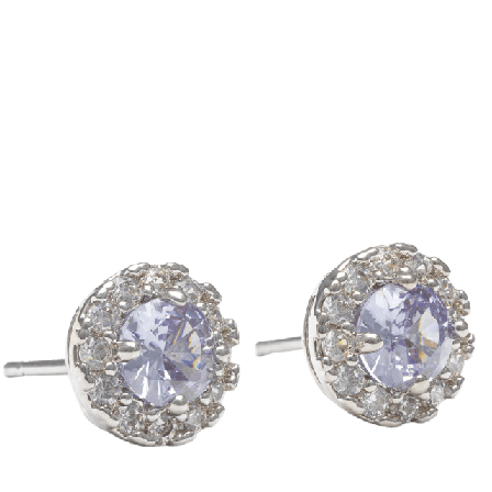 Lily and Rose Laurie earrings - Lavender Örhängen Dam Silver ONE-SIZE