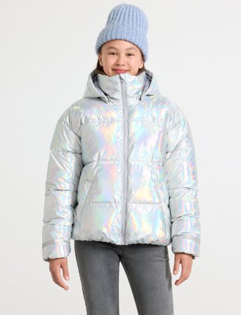 Lindex Vattert Jakke - Silver - 158