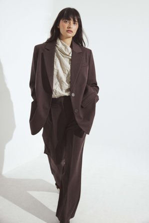 NA-KD - Maxi Oversized Blazer - Oversized Blazers - Brun - EU 32
