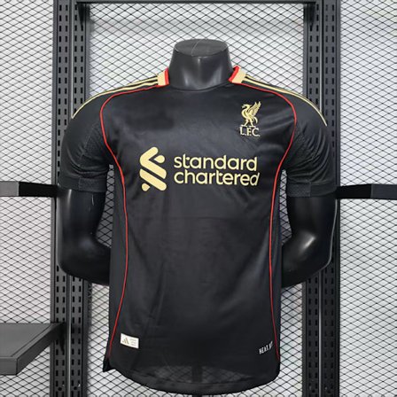 solgt i dag 25-26 Liverpool Football Club Bortedrakt 2 Fotballuniform T-skjorte S-2XL Borte 2【HY】