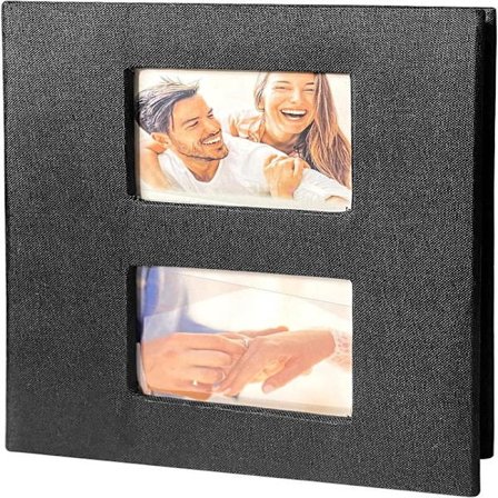 6 tommer 10x15cm fotos 200 vandrette version lommer (50 ark/100 sider, rummer 200 fotos) linned al